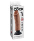 King Cock 8" Vibrating Cock - Tan